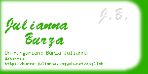 julianna burza business card
